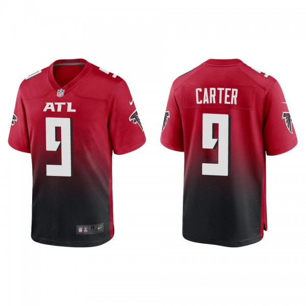 Men's Atlanta Falcons Lorenzo Carter Red Game Jers...