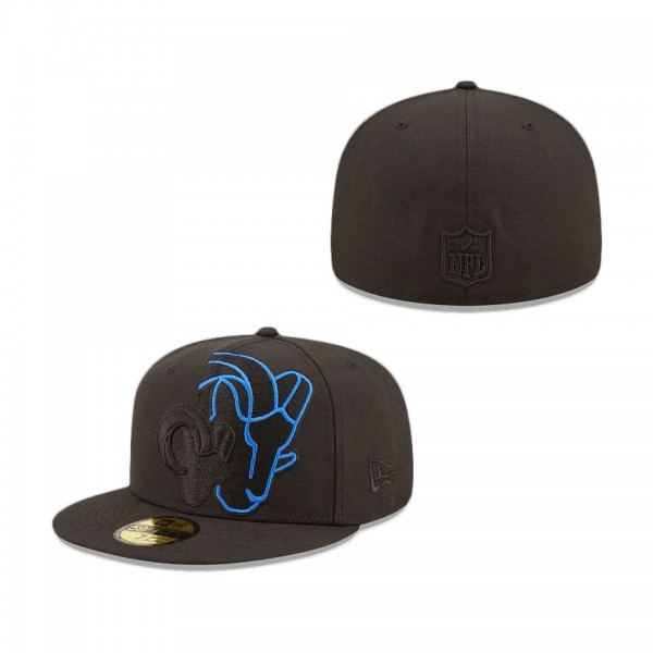 Los Angeles Rams Logo Feature 59FIFTY Fitted Hat