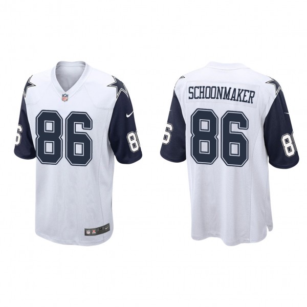 Men's Dallas Cowboys Luke Schoonmaker White 2023 NFL Draft Alternate Game Jersey