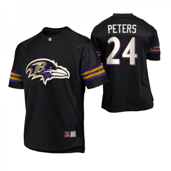 Baltimore Ravens Marcus Peters #24 Majestic Replic...