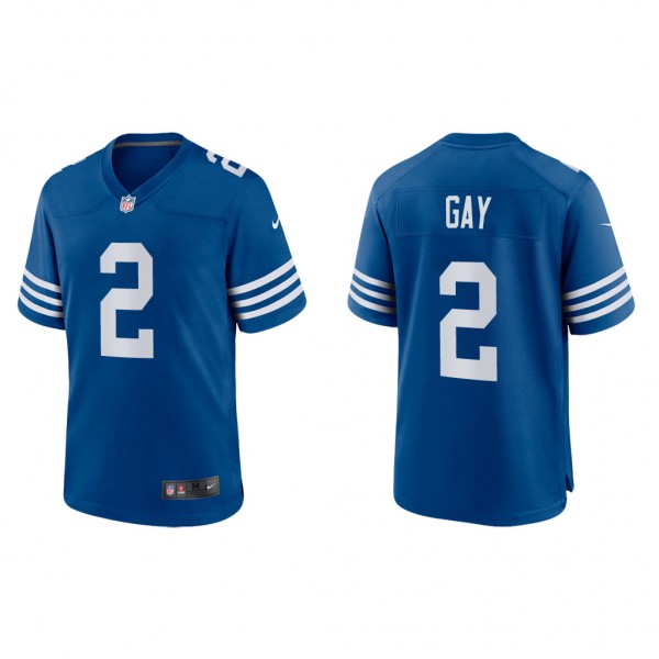 Men's Matt Gay Indianapolis Colts Royal Alternate ...