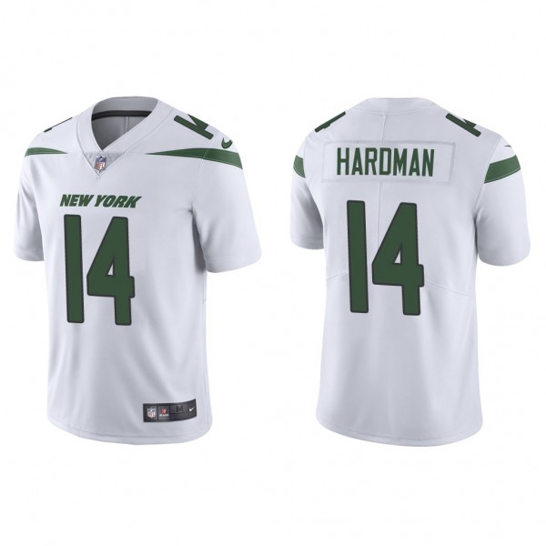 Men's New York Jets Mecole Hardman White Vapor Lim...
