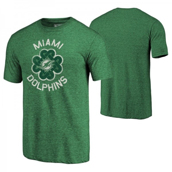 Men's - Miami Dolphins Green St. Patrick's Day T-S...