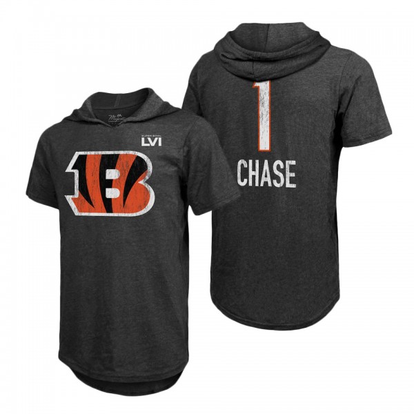 Men's Cincinnati Bengals Ja'Marr Chase Majestic Th...