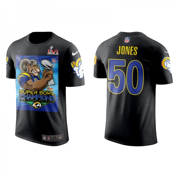 Men's Ernest Jones Los Angeles Rams Black Super Bo...