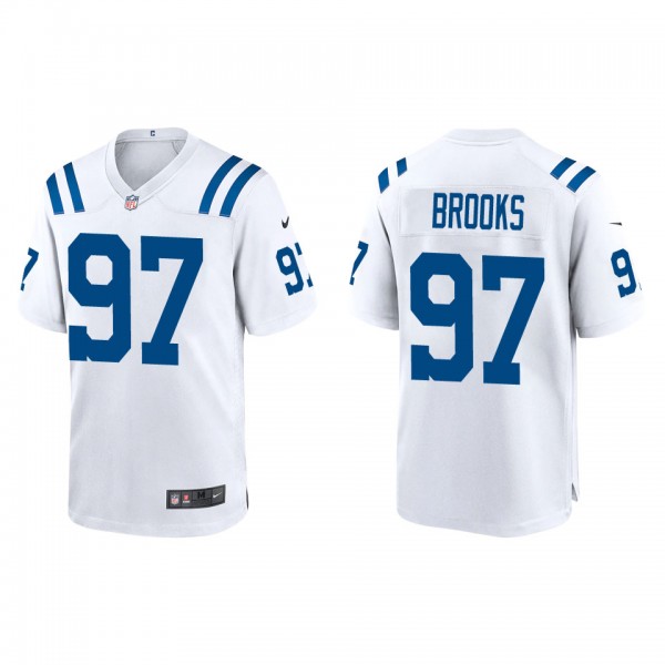 Men's Indianapolis Colts Curtis Brooks White Game ...