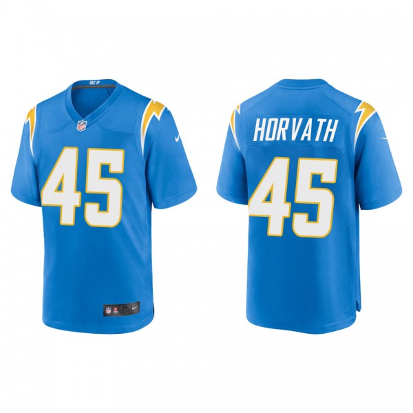 Men's Los Angeles Chargers Zander Horvath Powder Blue Game Jersey