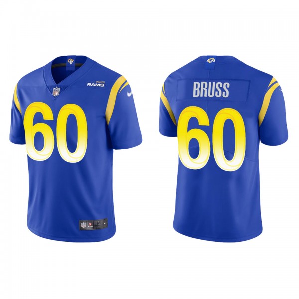 Men's Los Angeles Rams Logan Bruss Royal Vapor Limited Jersey