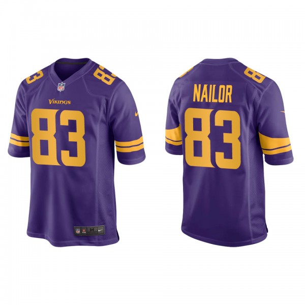 Men's Minnesota Vikings Jalen Nailor Purple Altern...