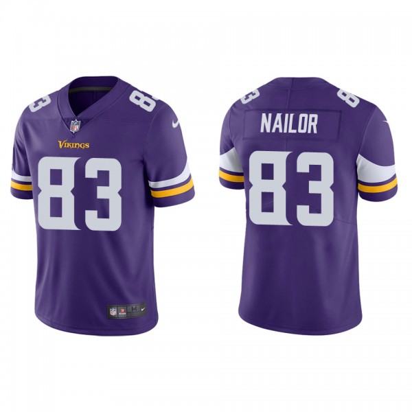 Men's Minnesota Vikings Jalen Nailor Purple Vapor Limited Jersey
