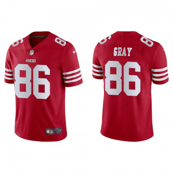 Men's San Francisco 49ers Danny Gray Scarlet Vapor Limited Jersey