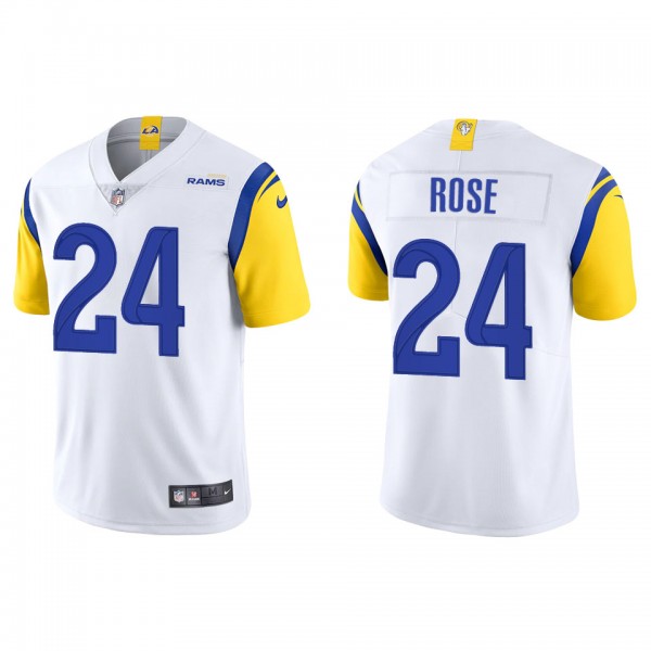 Men's Los Angeles Rams A.J. Rose White Alternate V...