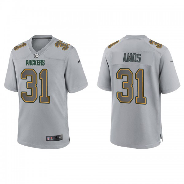 Men's Adrian Amos Green Bay Packers Gray Atmospher...