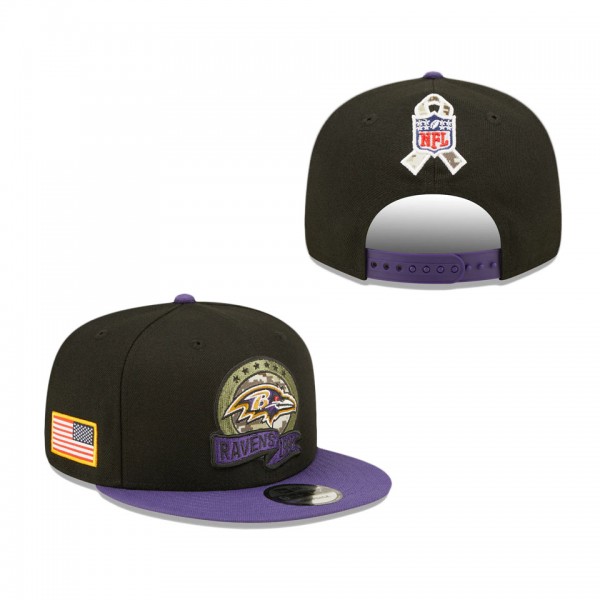 Men's Baltimore Ravens Black Purple 2022 Salute To...
