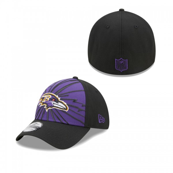Men's Baltimore Ravens Purple Black Shattered 39TH...