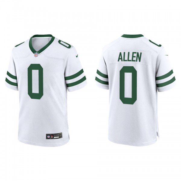 Men's Braelon Allen New York Jets White Legacy Gam...