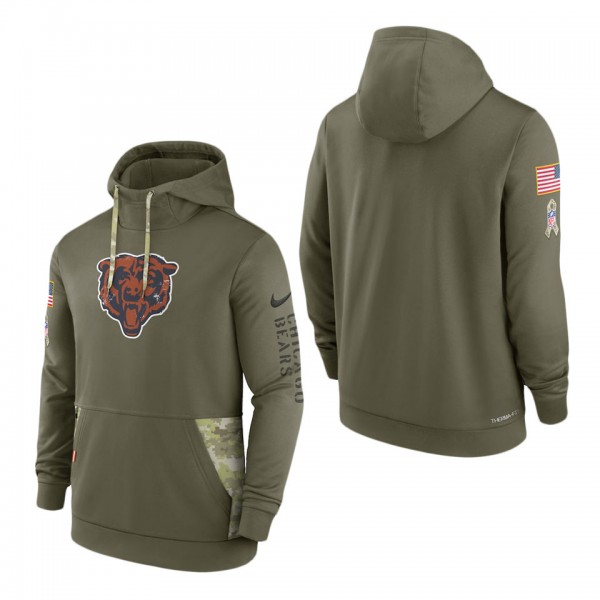 Men's Chicago Bears Olive 2022 Salute to Service T...