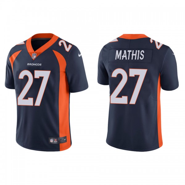 Men's Denver Broncos Damarri Mathis Navy 2022 NFL ...
