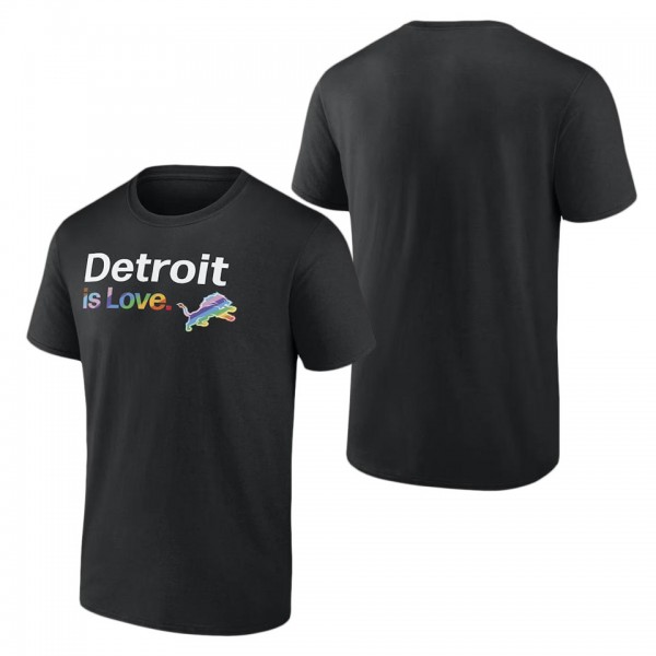 Men's Detroit Lions Fanatics Branded Black City Pr...