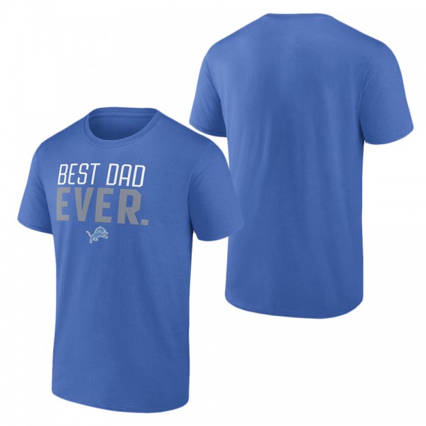 Men's Detroit Lions Fanatics Branded Blue Best Dad...