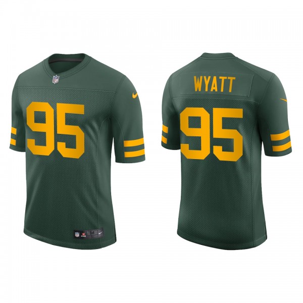 Men's Green Bay Packers Devonte Wyatt Green 2022 NFL Draft Alternate Vapor Limited Jersey