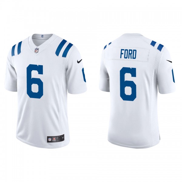 Men's Indianapolis Colts Isaiah Ford White Vapor L...
