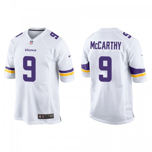 Men's J.J. McCarthy Minnesota Vikings White Game J...