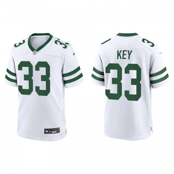 Men's Jaylen Key New York Jets White Legacy Game J...