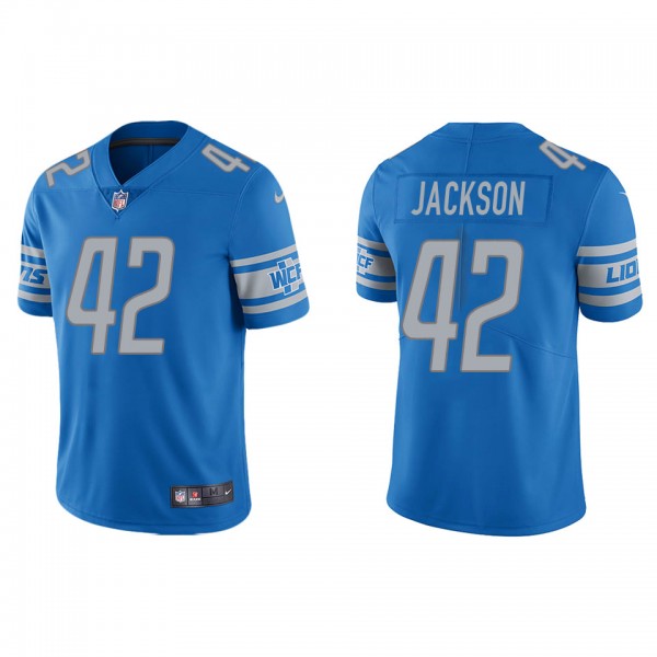 Men's Detroit Lions Justin Jackson Light Blue Vapo...