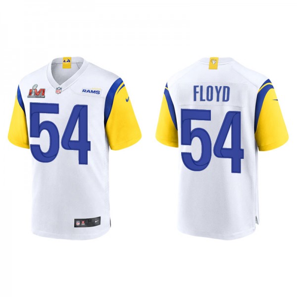 Men's Los Angeles Rams Leonard Floyd White Super Bowl LVI Game Jersey