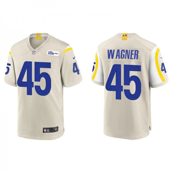 Men's Bobby Wagner Los Angeles Rams Bone Game Jers...