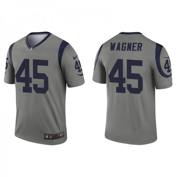 Men's Bobby Wagner Los Angeles Rams Gray Inverted ...