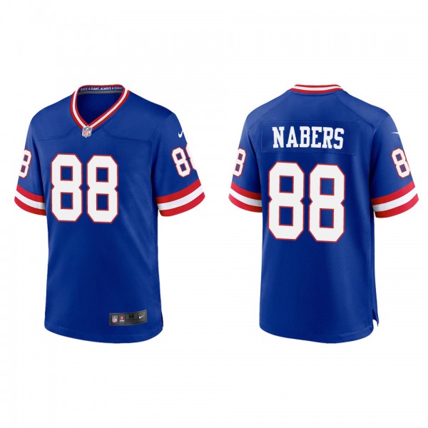 Men's Malik Nabers New York Giants Royal Classic G...