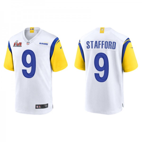 Men's Los Angeles Rams Matthew Stafford White Supe...