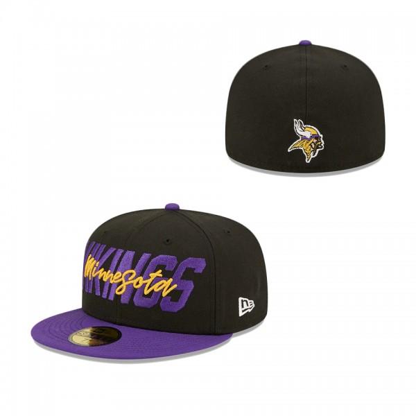 Men's Minnesota Vikings New Era Black Purple 2022 ...