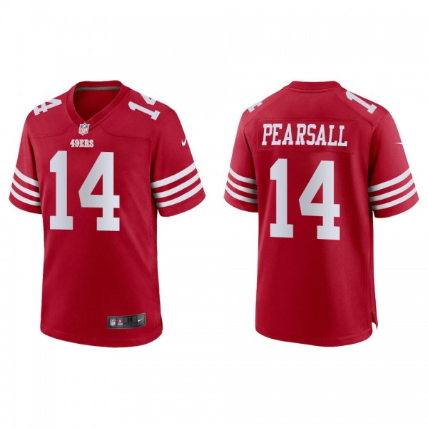 Men's Ricky Pearsall San Francisco 49ers Scarlet G...