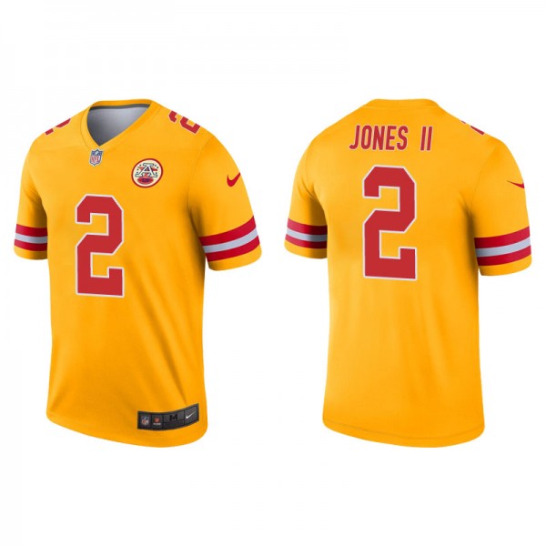 Men's Kansas City Chiefs Ronald Jones II Gold Inverted Legend Jersey
