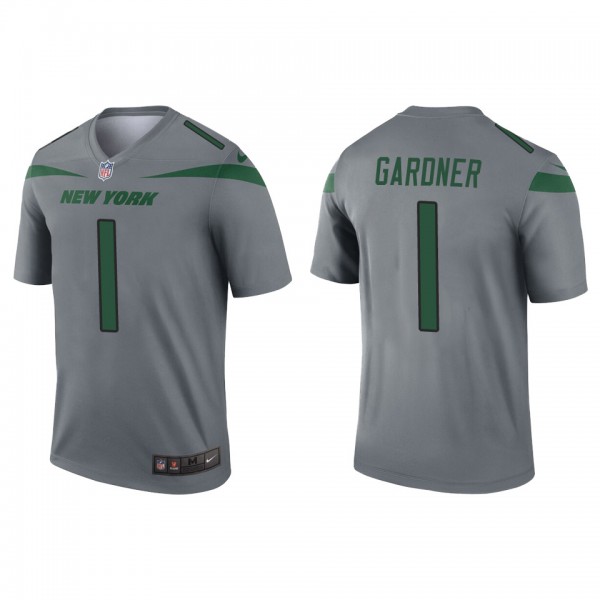 Men's New York Jets Sauce Gardner Gray 2022 NFL Dr...