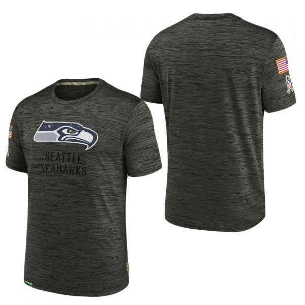 Men's Seattle Seahawks Brown 2022 Salute to Servic...
