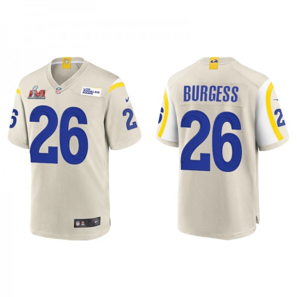 Men's Los Angeles Rams Terrell Burgess Bone Super ...