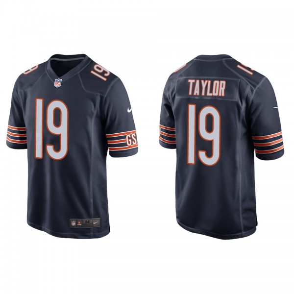 Men's Tory Taylor Chicago Bears Navy Game Jersey