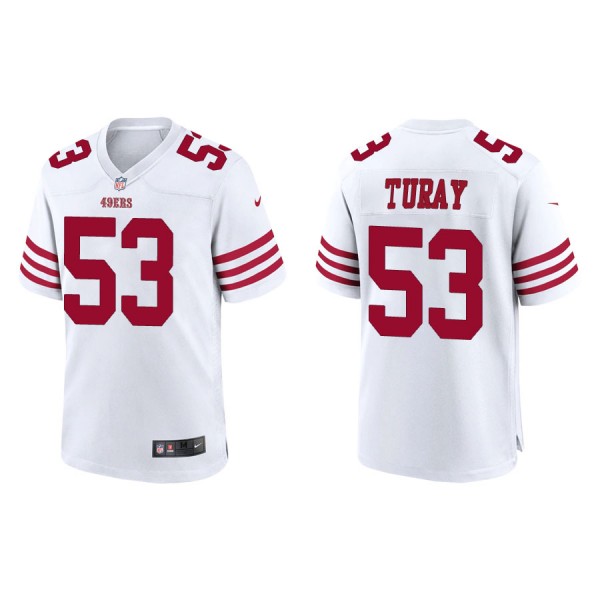 Turay 49ers White Game Jersey