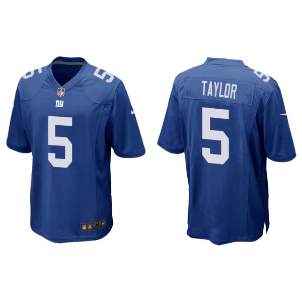 Men's New York Giants Tyrod Taylor Royal Game Jers...