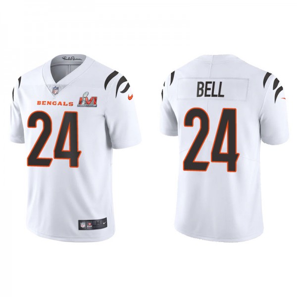 Men's Cincinnati Bengals Vonn Bell White Super Bowl LVI Vapor Limited Jersey