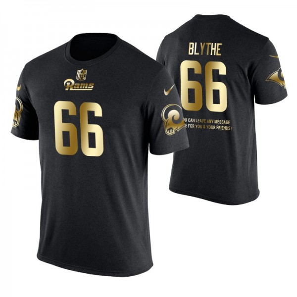 Men - Los Angeles Rams #66 Austin Blythe Nike Gold...
