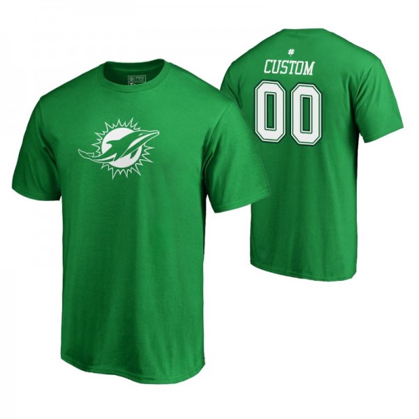 Men's Miami Dolphins Any Name & Number St. Pat...