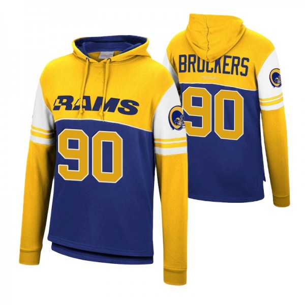 #90 Michael Brockers Los Angeles Rams Royal Gold H...