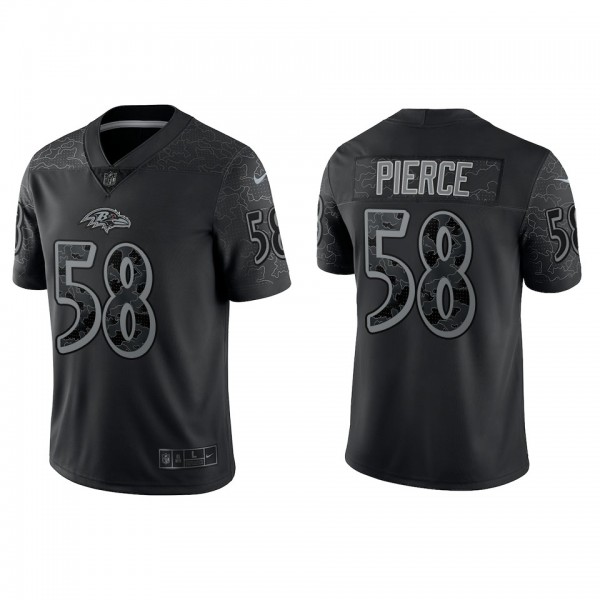 Michael Pierce Baltimore Ravens Black Reflective L...