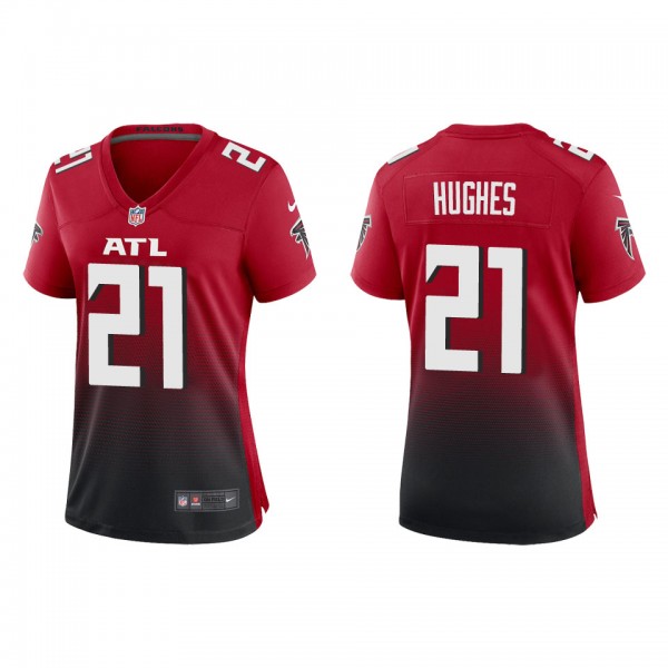 Women's Atlanta Falcons Mike Hughes Red Alternate Game Jersey