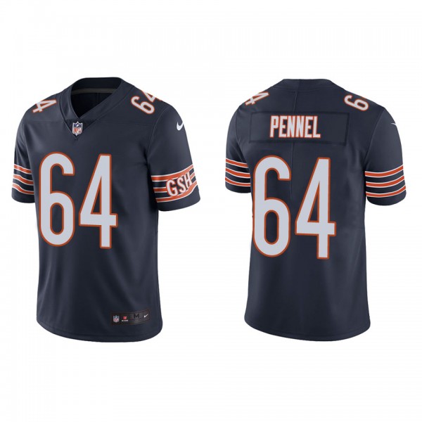 Men's Chicago Bears Mike Pennel Navy Vapor Limited...